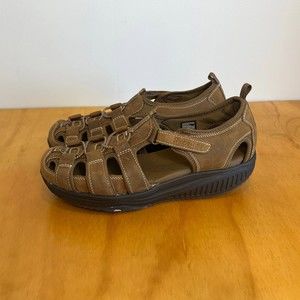 Skechers Sandal Shape Ups Sport Trim Step Brown Fisherman Women's Size 10